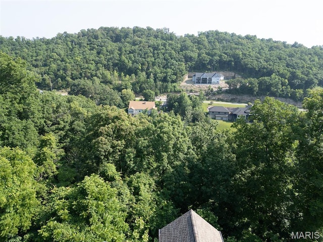 4485 Killdeer Dr, Augusta, MO 63332 - aerial view of property and surrounding area with a heavily wooded area