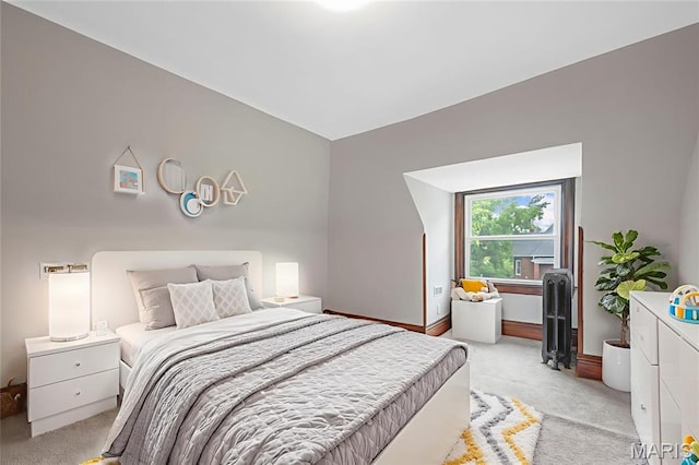2910 Allen Ave, Saint Louis, MO 63104 - bedroom with light colored carpet and radiator