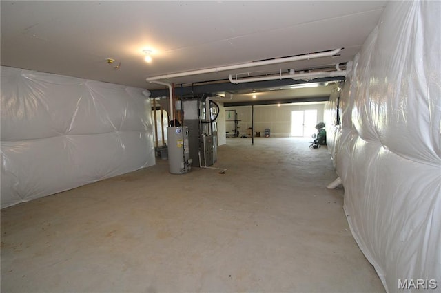 241 Dell View Dr, Arnold, MO 63010 - basement featuring water heater and heating unit