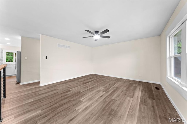 2019 San Pedro Dr, Arnold, MO 63010 - unfurnished room featuring wood finished floors and a ceiling fan