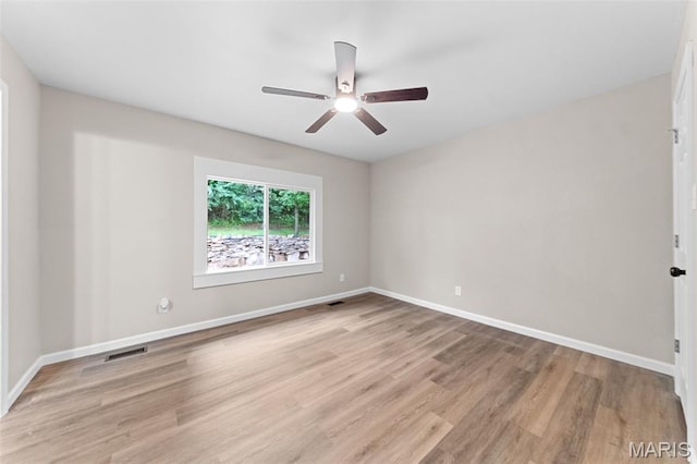 2019 San Pedro Dr, Arnold, MO 63010 - unfurnished room featuring light wood-style flooring and ceiling fan