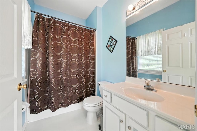 1275 Gardens Circle Drive E, Saint Louis, MO 63125 - full bath with vanity, tile patterned flooring, and shower / tub combo with curtain