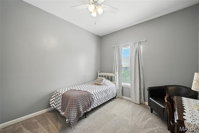 1275 Gardens Circle Drive E, Saint Louis, MO 63125 - carpeted bedroom with baseboards and a ceiling fan