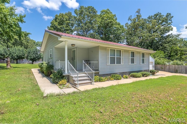 39 Rock Ridge Rd, Wappapello, MO 63966 - view of front of home featuring a metal roof and a porch
