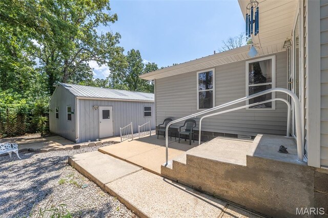39 Rock Ridge Rd, Wappapello, MO 63966 - view of patio with an outbuilding
