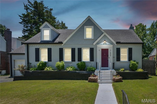 6838 Raymond Ave, Saint Louis, MO 63130 - view of front of property featuring a shingled roof, a chimney, and an attached garage