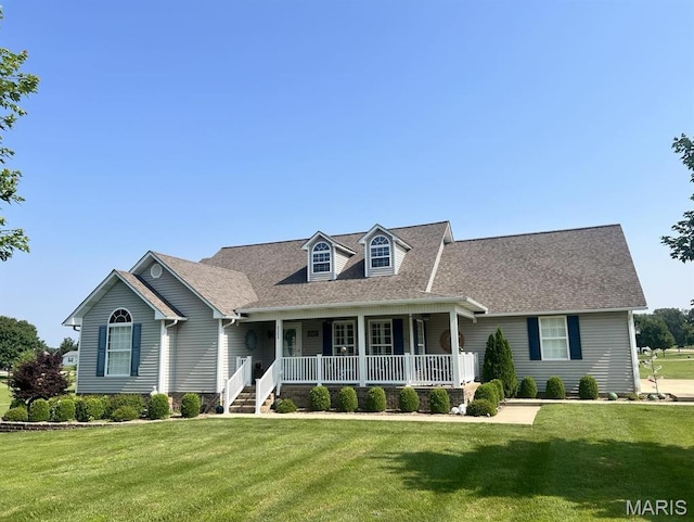 2302 Stonebrook, Dexter, MO 63841 - cape cod house with covered porch, a front lawn, and roof with shingles
