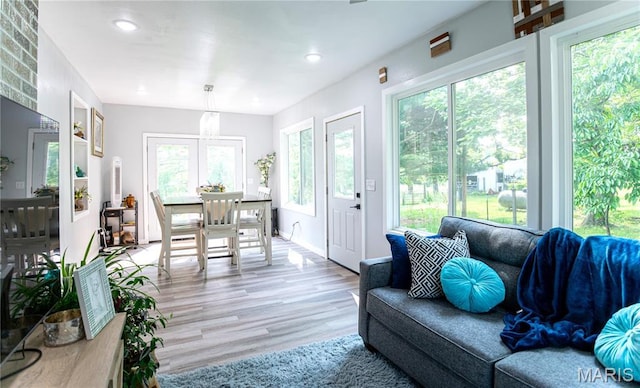 12310 State Route Hh, Rolla, MO 65401 - living area featuring healthy amount of natural light, light wood-style floors, and recessed lighting