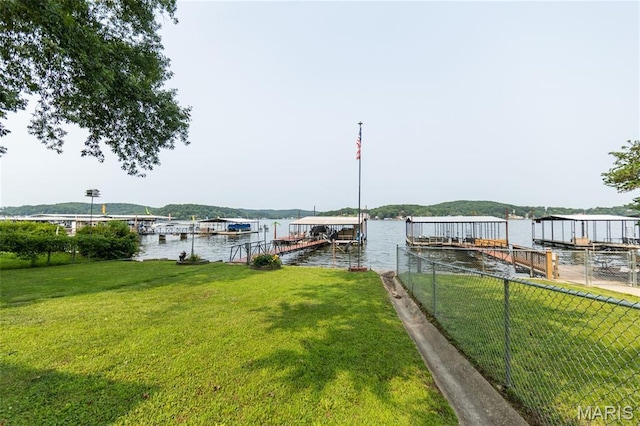 1527 Resorts Rd, Camdenton, MO 65020 - dock area featuring a water view and boat lift
