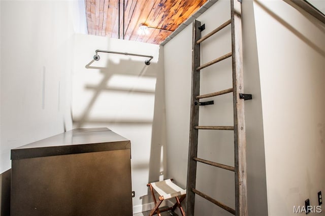 721 17th St Unit 207, Saint Louis, MO 63102 - bathroom featuring wood ceiling