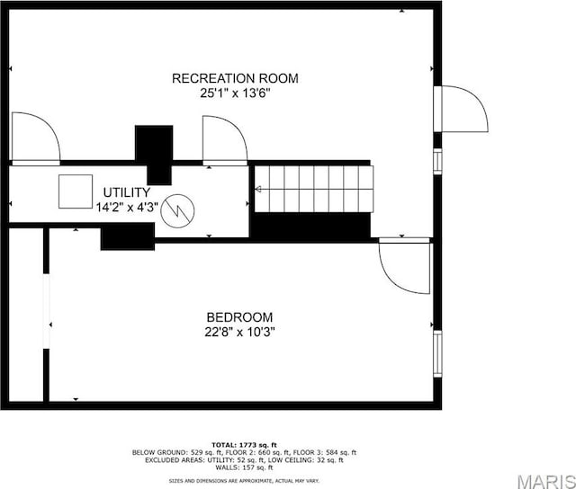 1801 Main St, Alton, IL 62002 - view of home floor plan