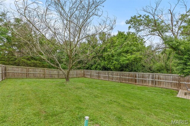 302 Bogy St, De Soto, MO 63020 - view of fenced backyard