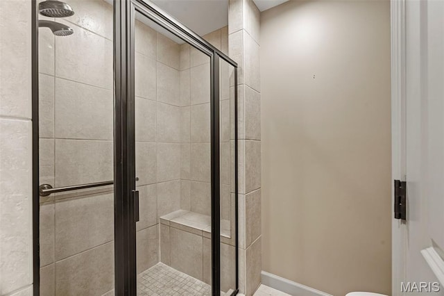 701 Crown Pointe Farms, Defiance, MO 63341 - bathroom featuring a stall shower