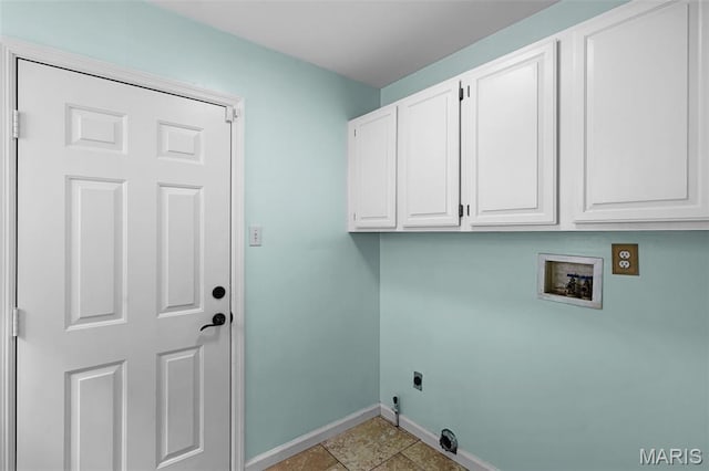 3038 Woodbridge Creek Dr, Saint Louis, MO 63129 - laundry area with hookup for an electric dryer, cabinet space, and hookup for a washing machine