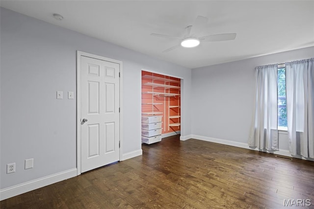 3038 Woodbridge Creek Dr, Saint Louis, MO 63129 - spare room with a ceiling fan and wood finished floors