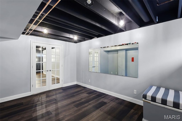 3038 Woodbridge Creek Dr, Saint Louis, MO 63129 - unfurnished room with french doors and wood finished floors
