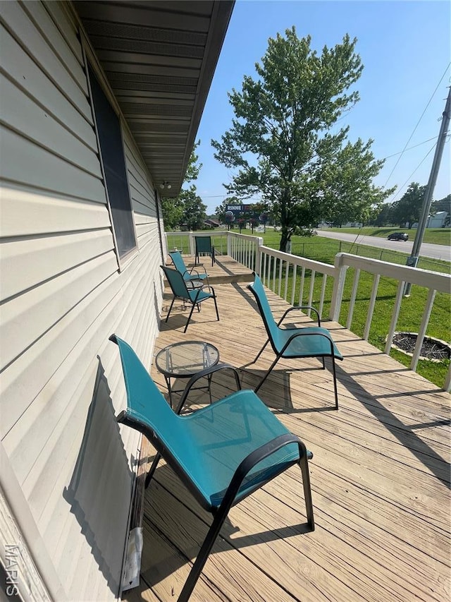 128 Myers St, Licking, MO 65542 - view of wooden terrace