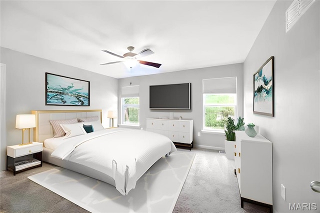 1161 Foxwood Estates Dr, Arnold, MO 63010 - bedroom with carpet floors and ceiling fan