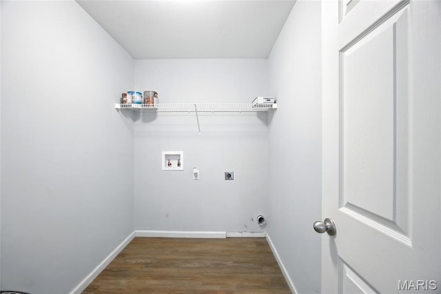 1161 Foxwood Estates Dr, Arnold, MO 63010 - washroom featuring hookup for a washing machine, wood finished floors, and electric dryer hookup