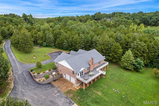2518 Nike Base Rd, Catawissa, MO 63015 - view from above of property featuring a forest
