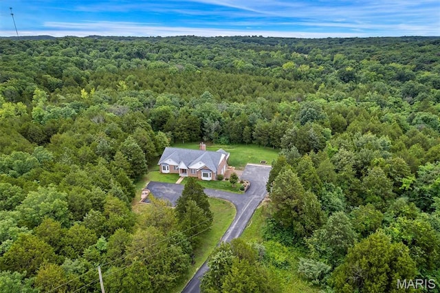 2518 Nike Base Rd, Catawissa, MO 63015 - view from above of property with a heavily wooded area