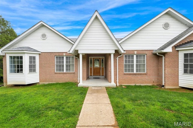 2518 Nike Base Rd, Catawissa, MO 63015 - view of front of property featuring brick siding and a front lawn