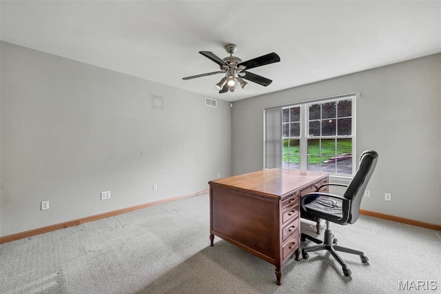 2518 Nike Base Rd, Catawissa, MO 63015 - home office with carpet and ceiling fan