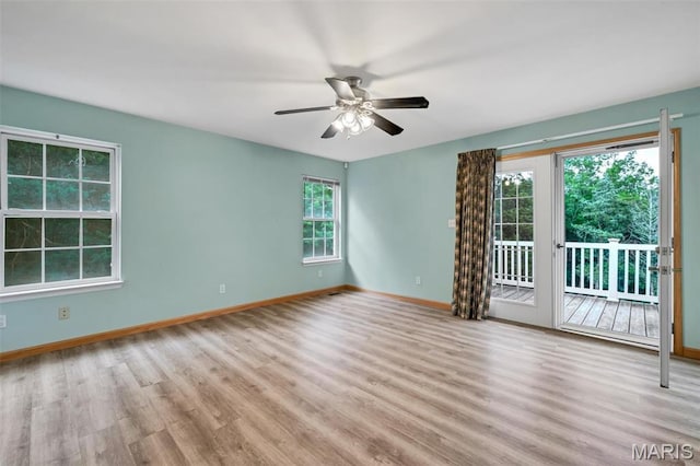 2518 Nike Base Rd, Catawissa, MO 63015 - spare room featuring wood finished floors and ceiling fan