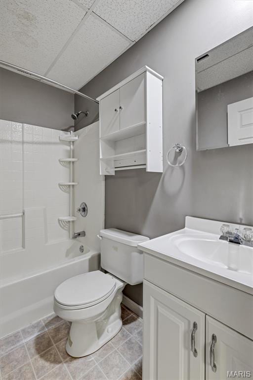 2518 Nike Base Rd, Catawissa, MO 63015 - full bath featuring vanity, bathtub / shower combination, and a drop ceiling