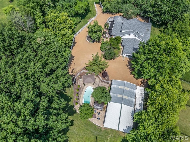 2466 State Road Ff, Eureka, MO 63025 - aerial view of a pool area