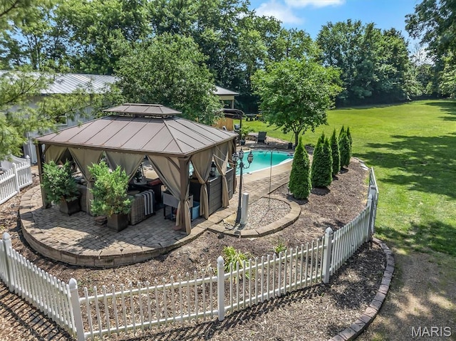 2466 State Road Ff, Eureka, MO 63025 - outdoor pool featuring a gazebo and a patio