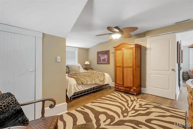 2466 State Road Ff, Eureka, MO 63025 - bedroom featuring light wood-style flooring and ceiling fan