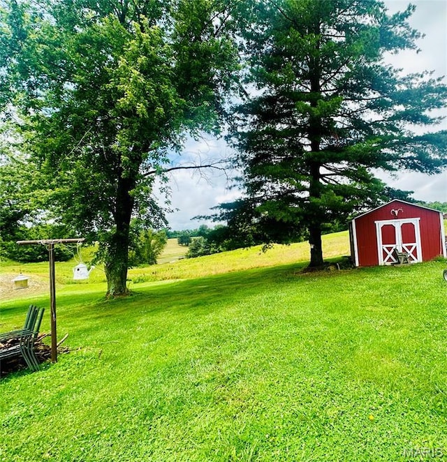 3911 State Route 3, Chester, IL 62233 - view of green lawn with a shed
