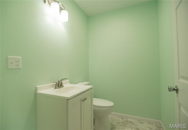 201 W 5th St, Grandin, MO 63943 - half bathroom featuring vanity and toilet