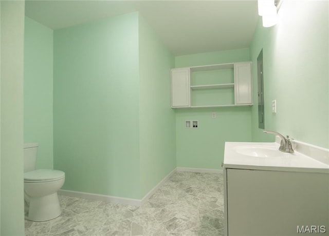 201 W 5th St, Grandin, MO 63943 - half bath with toilet and vanity