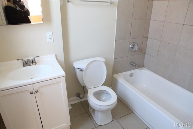 2923 Miami, Saint Louis, MO 63118 - bathroom featuring vanity, tile patterned flooring, and shower / washtub combination