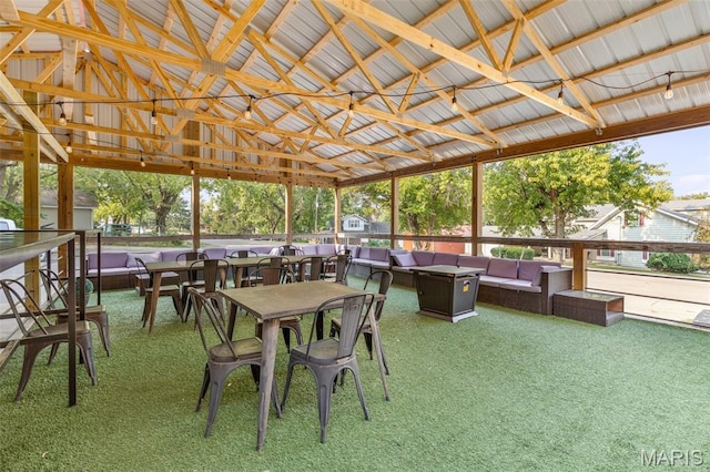 201 Houser St, Park Hills, MO 63601 - sunroom / solarium with an outdoor living space and lofted ceiling