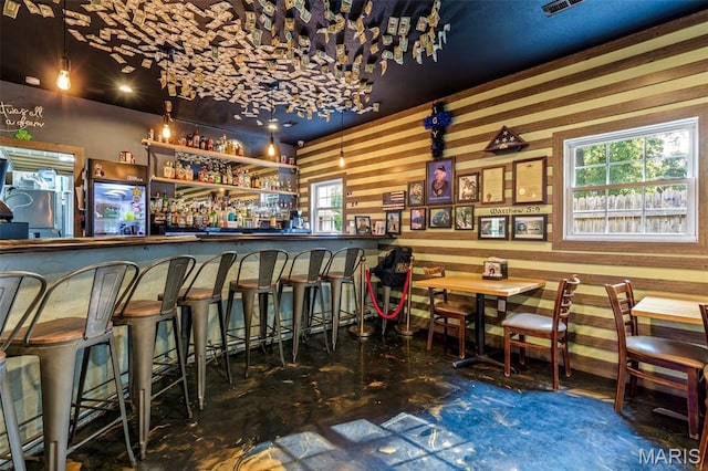201 Houser St, Park Hills, MO 63601 - indoor dry bar with wood walls