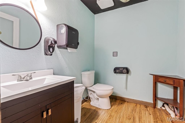 201 Houser St, Park Hills, MO 63601 - half bathroom with wood finished floors and vanity