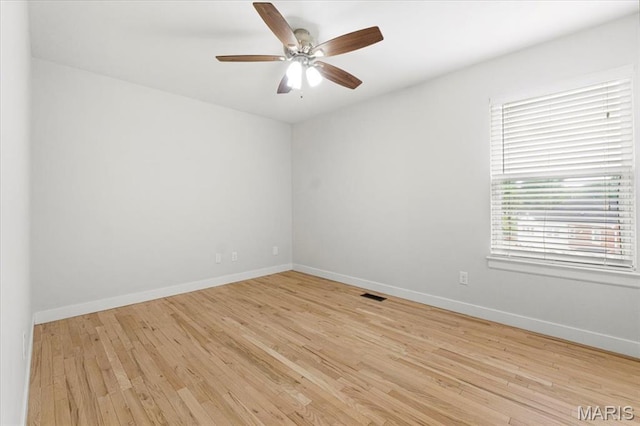 4507 Behlmann Grove Pl, Florissant, MO 63034 - empty room with light wood-type flooring and ceiling fan