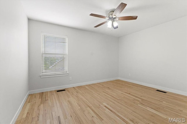 4507 Behlmann Grove Pl, Florissant, MO 63034 - empty room with light wood-type flooring and ceiling fan