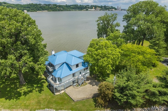 380 Yachtview Dr, West Alton, MO 63386 - view of subject property with a large body of water
