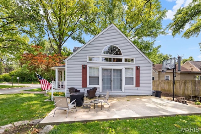 900 Danforth St, Alton, IL 62002 - rear view of house with a patio
