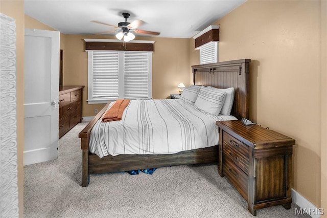 900 Danforth St, Alton, IL 62002 - bedroom featuring light colored carpet and ceiling fan