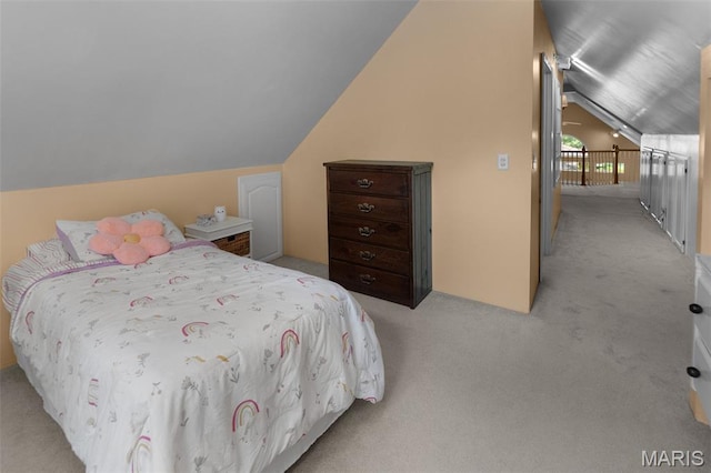 900 Danforth St, Alton, IL 62002 - carpeted bedroom with lofted ceiling