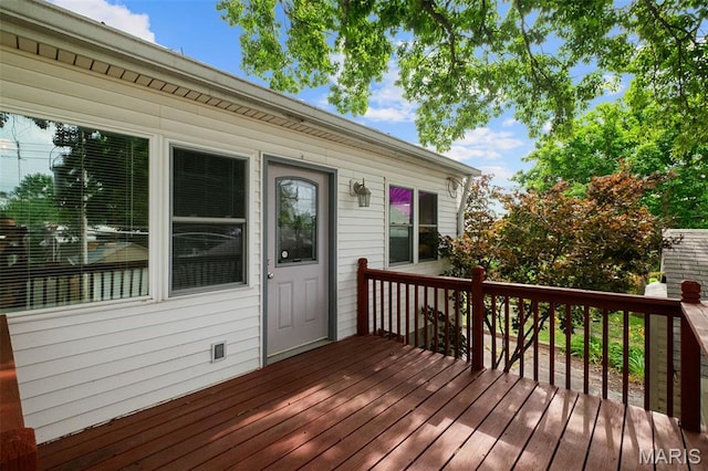 4950 Eichelberger St, Saint Louis, MO 63109 - view of wooden deck