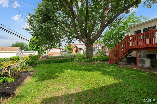 4950 Eichelberger St, Saint Louis, MO 63109 - view of yard with stairway and a deck