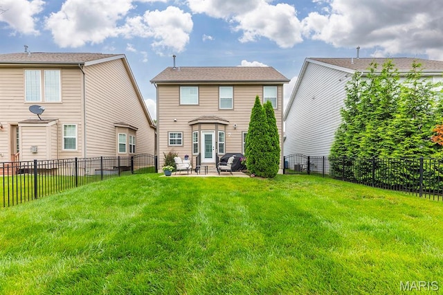 2625 Grover Crossing Way, Wildwood, MO 63040 - back of property with a patio and a fenced backyard