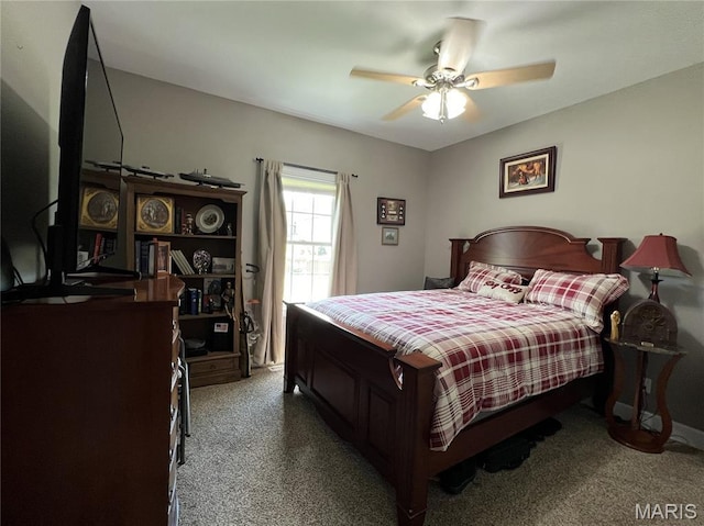 306 Traci Dawn Dr, Rolla, MO 65401 - bedroom featuring carpet flooring and a ceiling fan