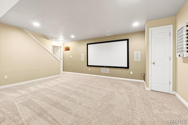 16544 Willow Glen Dr, Wildwood, MO 63040 - carpeted cinema room with recessed lighting and baseboards